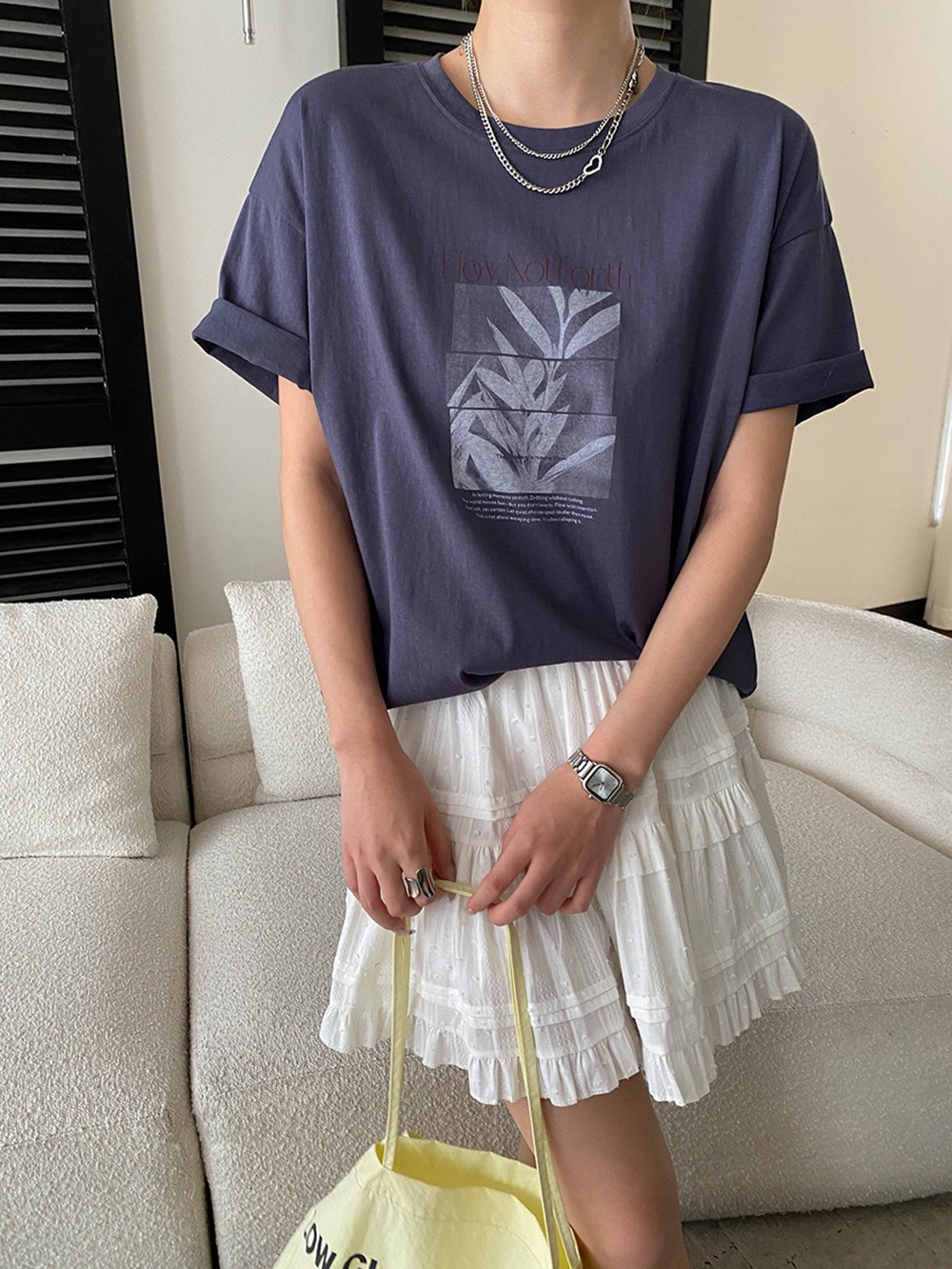 復古氛圍感印花上衣,evaviva,4N-ZA09216,復古氛圍感印花上衣,領500,999免運