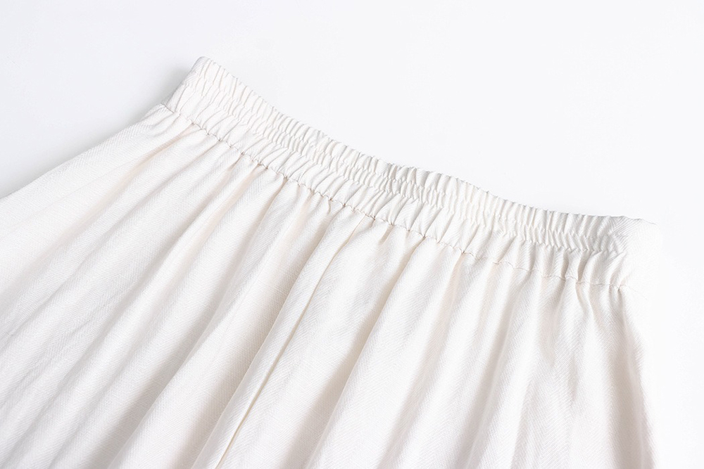 天絲亞麻混紡A字長裙,evaviva,4N-ZC09210,天絲亞麻混紡A字長裙,領500,999免運