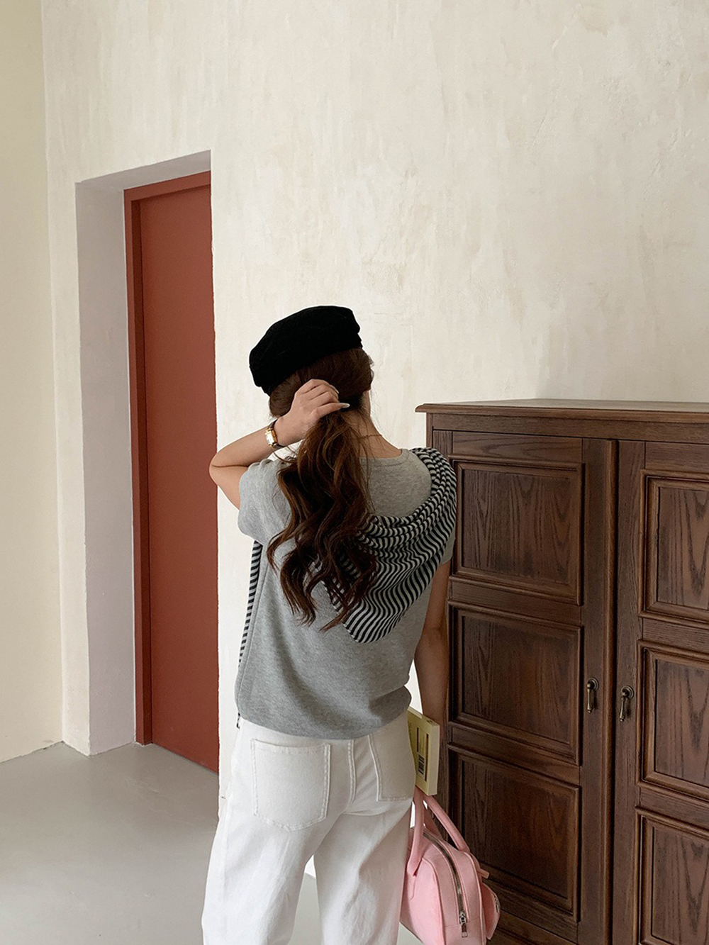 條紋披肩短袖針織上衣,evaviva,8C-FD7540,條紋披肩短袖針織上衣,周新品優惠,NEWARRIVAL