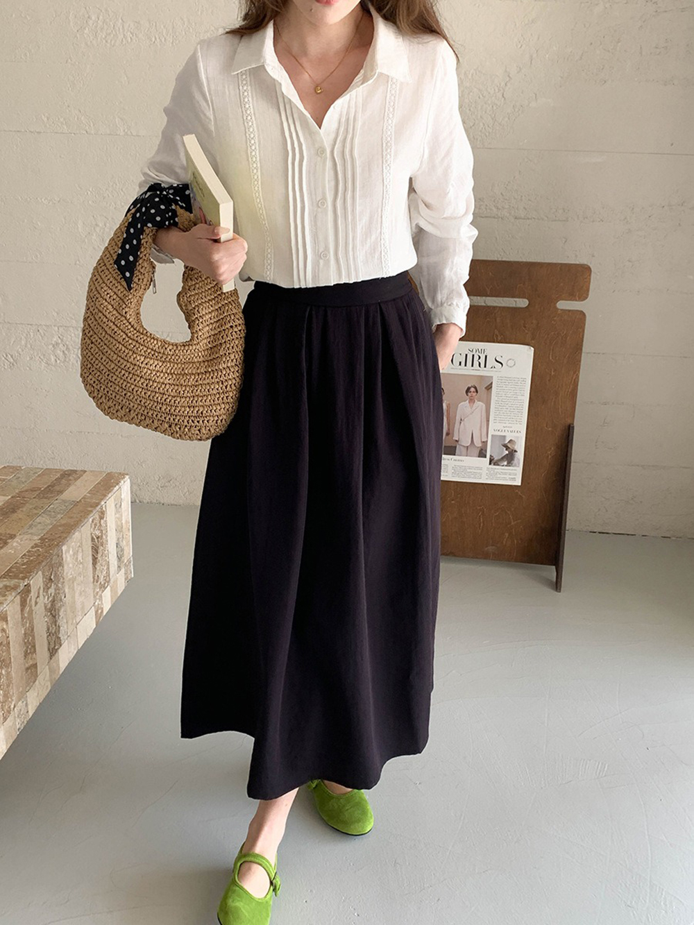 緹花刺繡風琴摺襯衫,evaviva,8C-FD7569,緹花刺繡風琴摺襯衫,領500,999免運