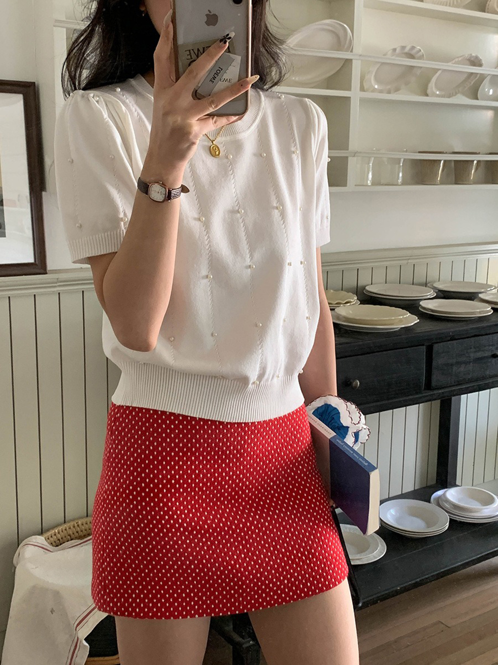 小香風釘珠針織上衣,evaviva,8C-FD7570,小香風釘珠針織上衣,領500,999免運