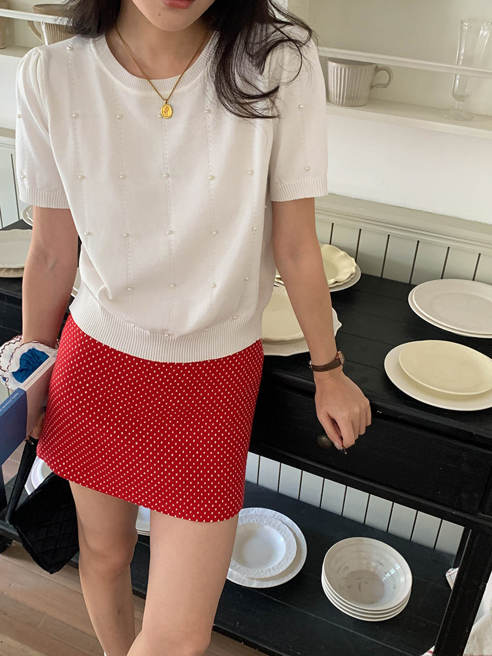 小香風釘珠針織上衣,evaviva,8C-FD7570,小香風釘珠針織上衣,領500,999免運