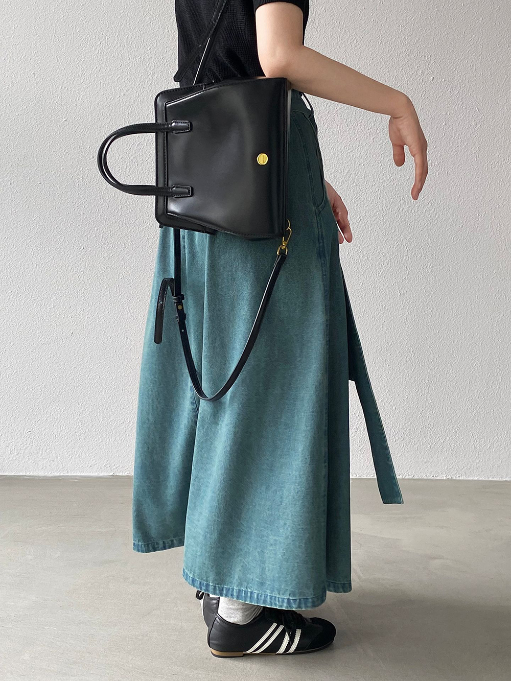 後腰鬆緊打摺感牛仔裙,evaviva,8C-GZ7572,後腰鬆緊打摺感牛仔裙,周新品優惠,NEWARRIVAL