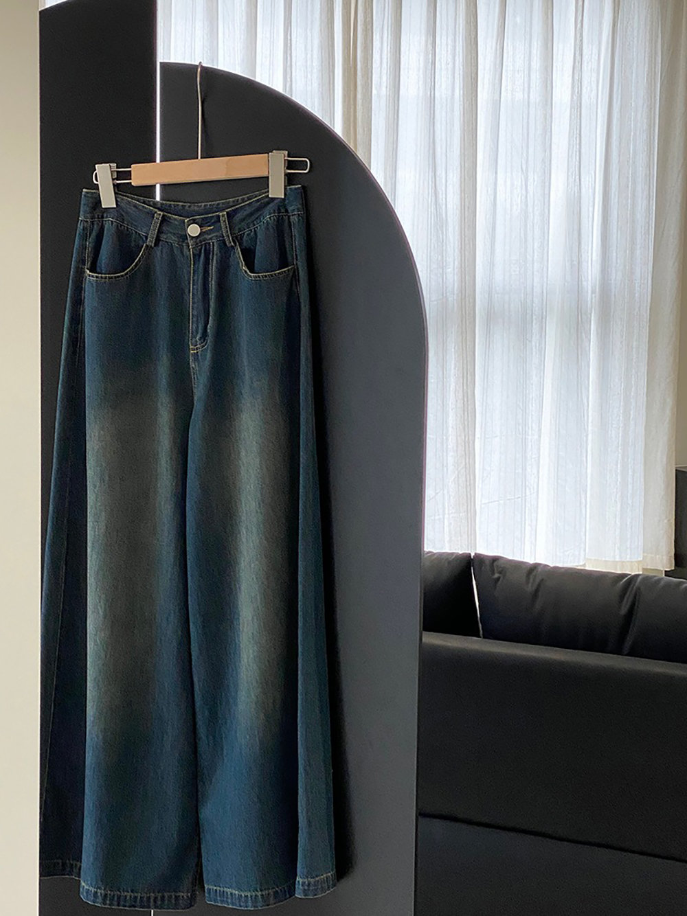 復古質感牛仔寬褲,evaviva,8C-GZ7573,復古質感牛仔寬褲,周新品優惠,NEWARRIVAL