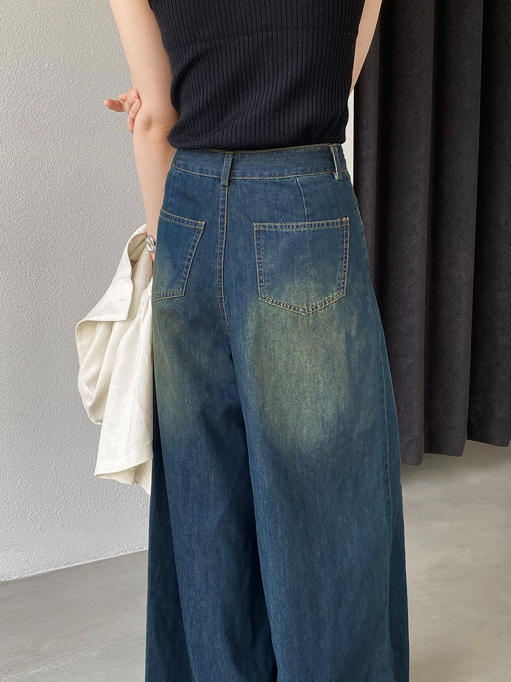 復古質感牛仔寬褲,evaviva,8C-GZ7573,復古質感牛仔寬褲,周新品優惠,NEWARRIVAL