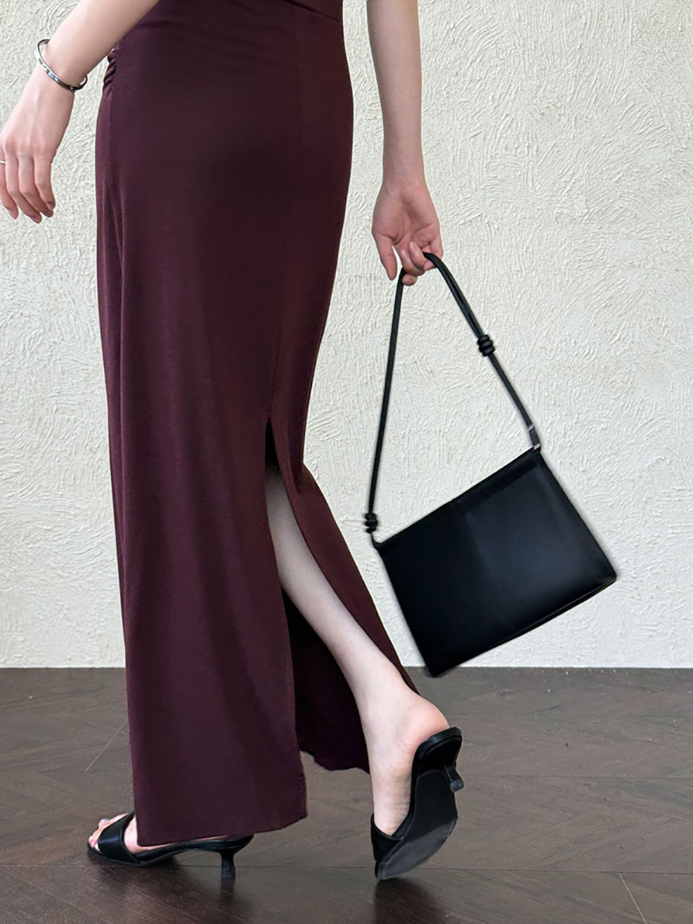 斜肩後開衩修身長洋裝,evaviva,U2-ZD09217,斜肩後開衩修身長洋裝,周新品優惠,NEWARRIVAL