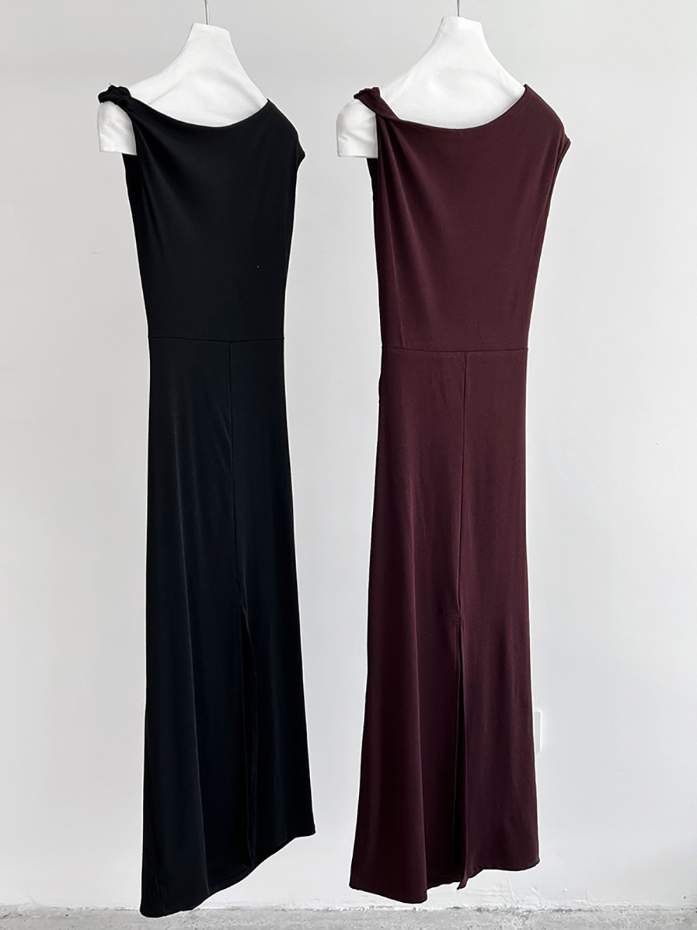 斜肩後開衩修身長洋裝,evaviva,U2-ZD09217,斜肩後開衩修身長洋裝,周新品優惠,NEWARRIVAL