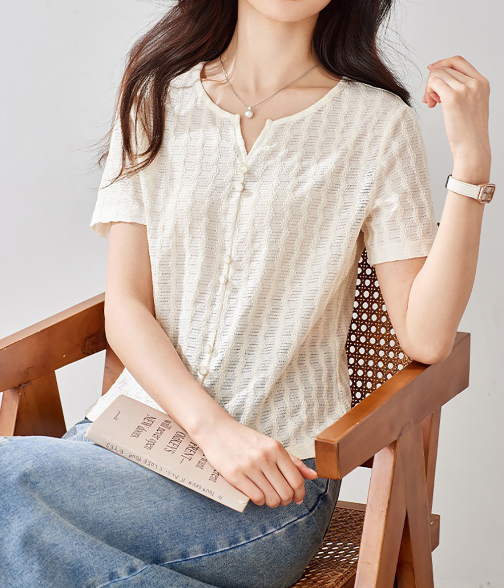 小V領薄款針織上衣,evaviva,8C-GO7622,小V領薄款針織上衣,領500,999免運