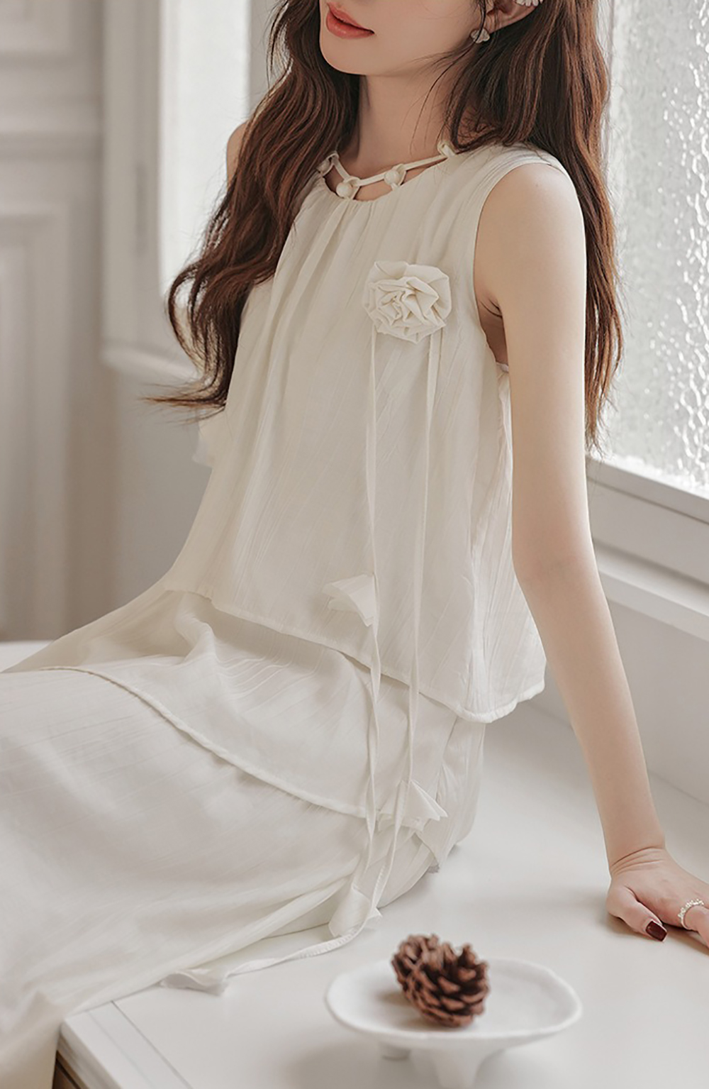 立體花飾層次背心洋裝,evaviva,8C-GO7635,立體花飾層次背心洋裝,周新品優惠,NEWARRIVAL