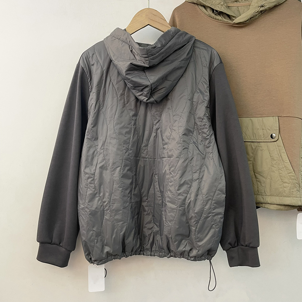 異材質拼接連帽上衣,evaviva,99-AL7069,異材質拼接連帽上衣,NEWARRIVAL,流行服飾