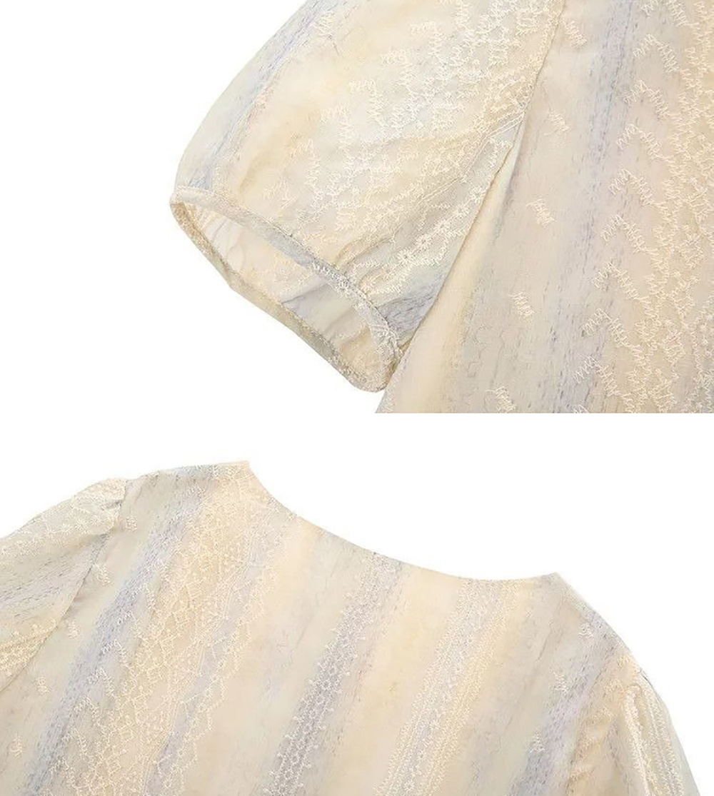 絕美漸層蕾絲刺繡上衣,evaviva,8C-GY7801,絕美漸層蕾絲刺繡上衣,領500,999免運