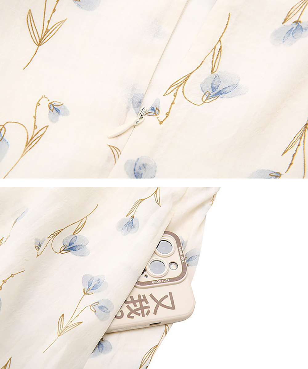 優雅方領花卉印花洋裝,evaviva,8C-GY7813,優雅方領花卉印花洋裝,周新品優惠,NEWARRIVAL