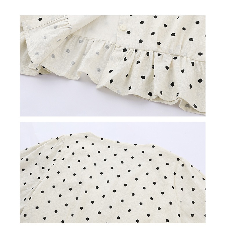 甜美點點荷葉下擺上衣,evaviva,8C-GO7862,甜美點點荷葉下擺上衣,周新品優惠,NEWARRIVAL
