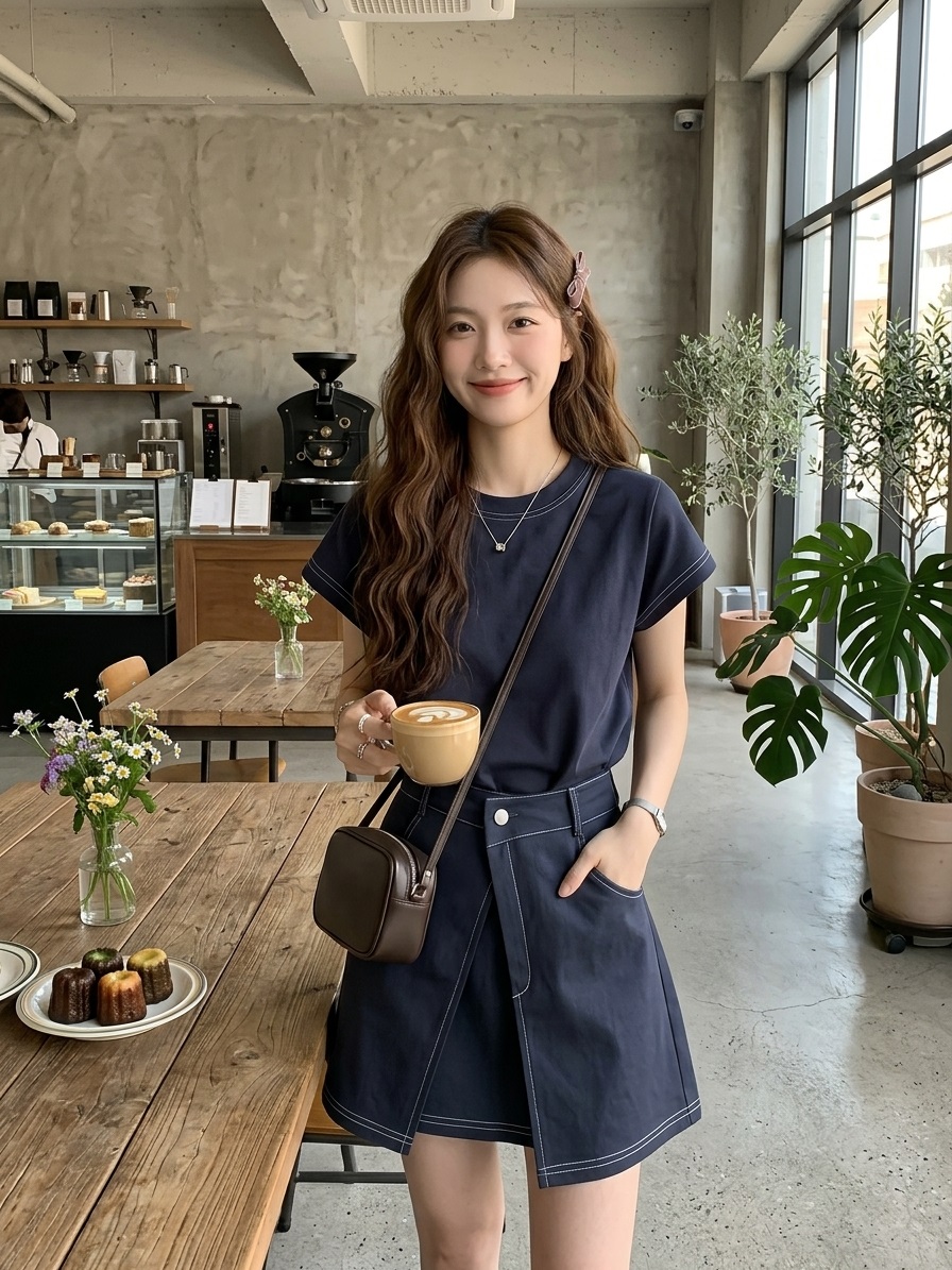 街頭休閒風率性短洋裝,evaviva,99-AV7868,街頭休閒風率性短洋裝,領500,999免運