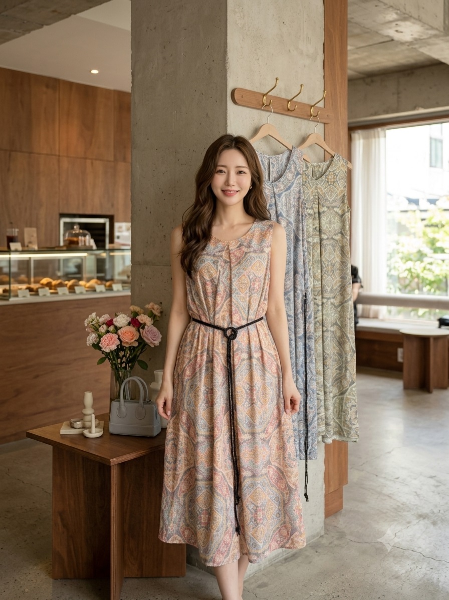 海島渡假風收腰長洋裝,evaviva,99-AV7873,海島渡假風收腰長洋裝,領500,999免運