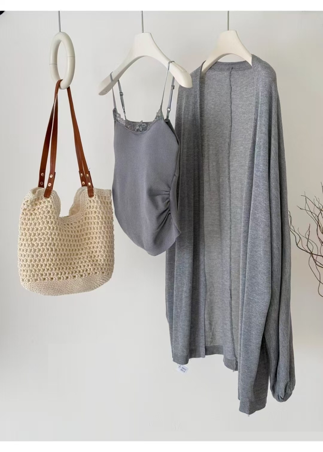 慵懶風情冰絲針織外套,evaviva,8C-EC7933,慵懶風情冰絲針織外套,領500,999免運