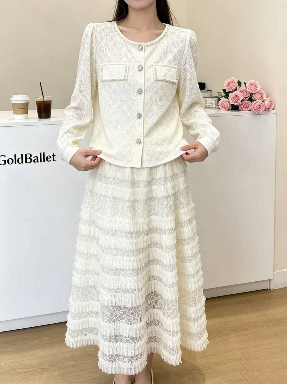 小香風名媛針織外套上衣,evaviva,99-AV8017,小香風名媛針織外套上衣,領500,999免運