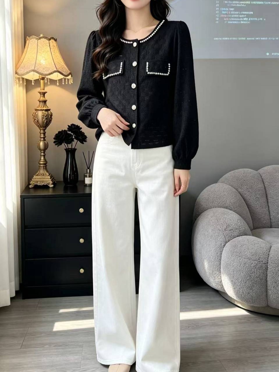 小香風名媛針織外套上衣,evaviva,99-AV8017,小香風名媛針織外套上衣,領500,999免運