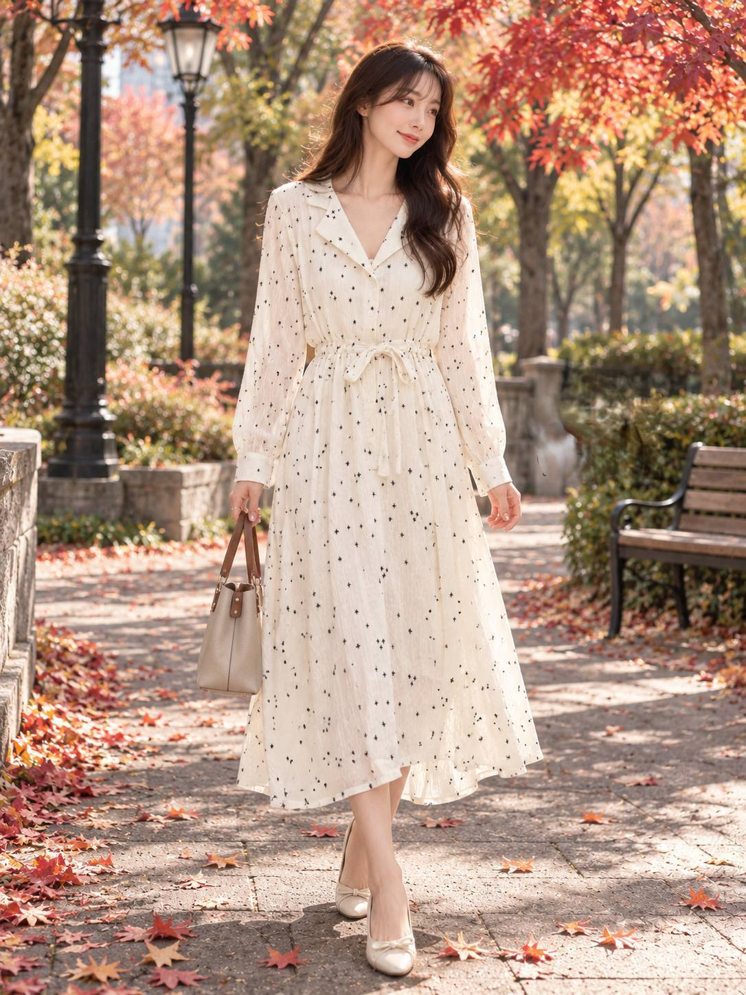 飄逸浪漫雪紡碎花洋裝,evaviva,99-AV8023,飄逸浪漫雪紡碎花洋裝,領500,999免運