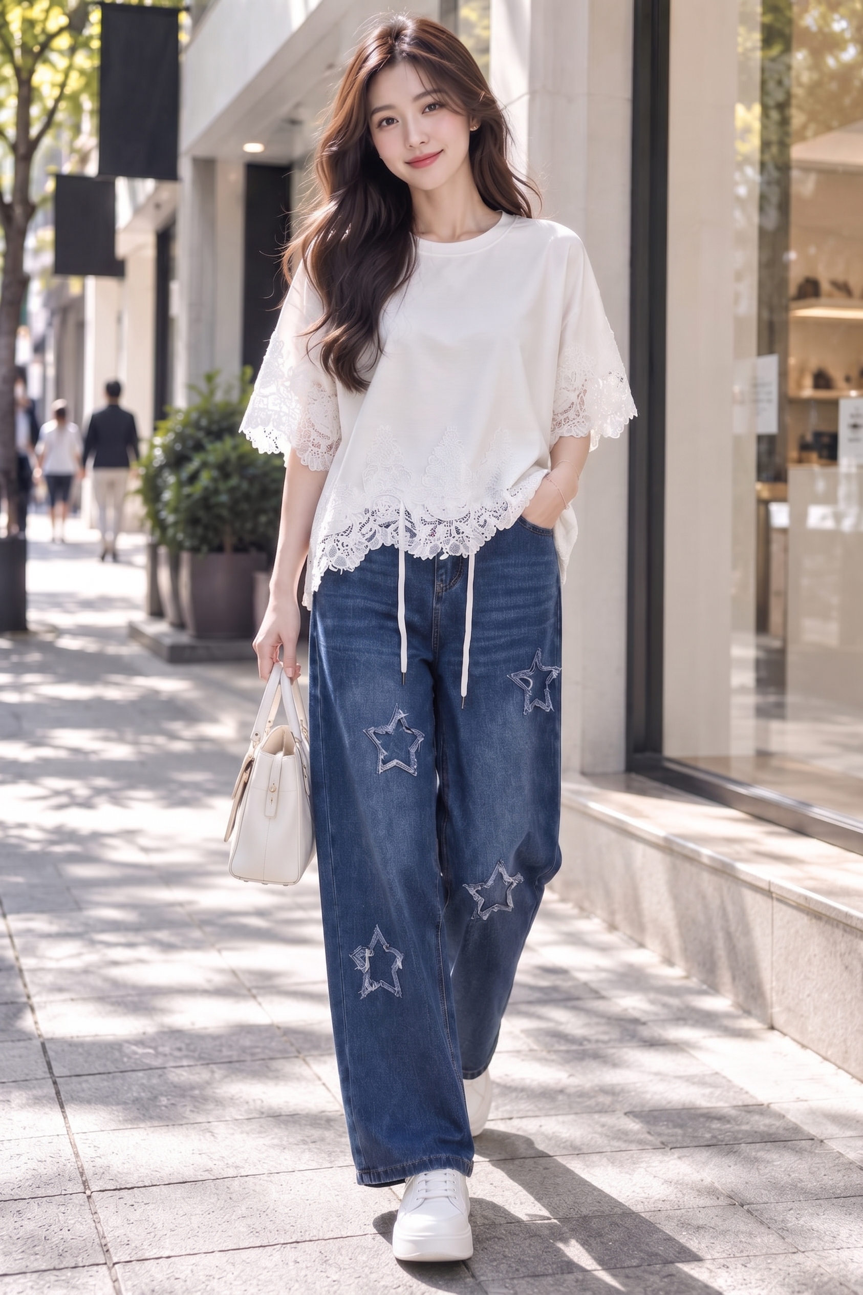 清新蕾絲寬袖上衣,evaviva,99-AV8035,清新蕾絲寬袖上衣,領500,999免運