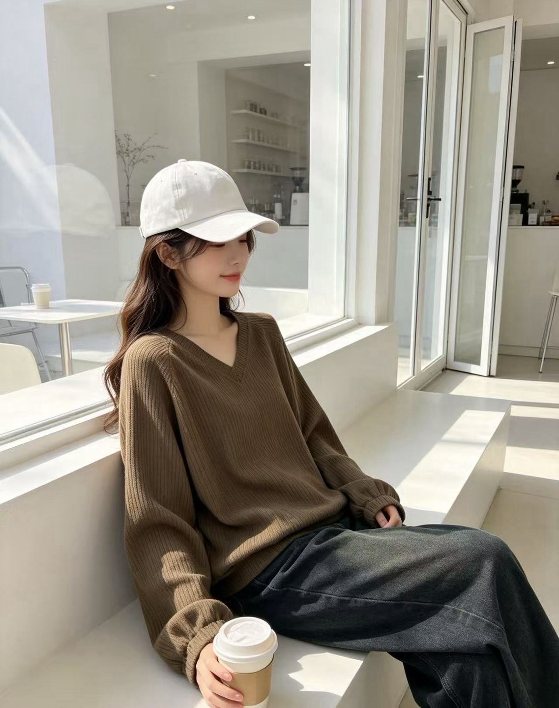 簡約Ｖ領羅紋上衣,evaviva,99-AL8060,簡約Ｖ領羅紋上衣,領500,999免運