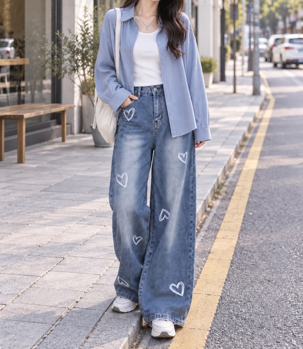 知性細條紋襯衫,evaviva,99-AV8050,知性細條紋襯衫,領500,999免運