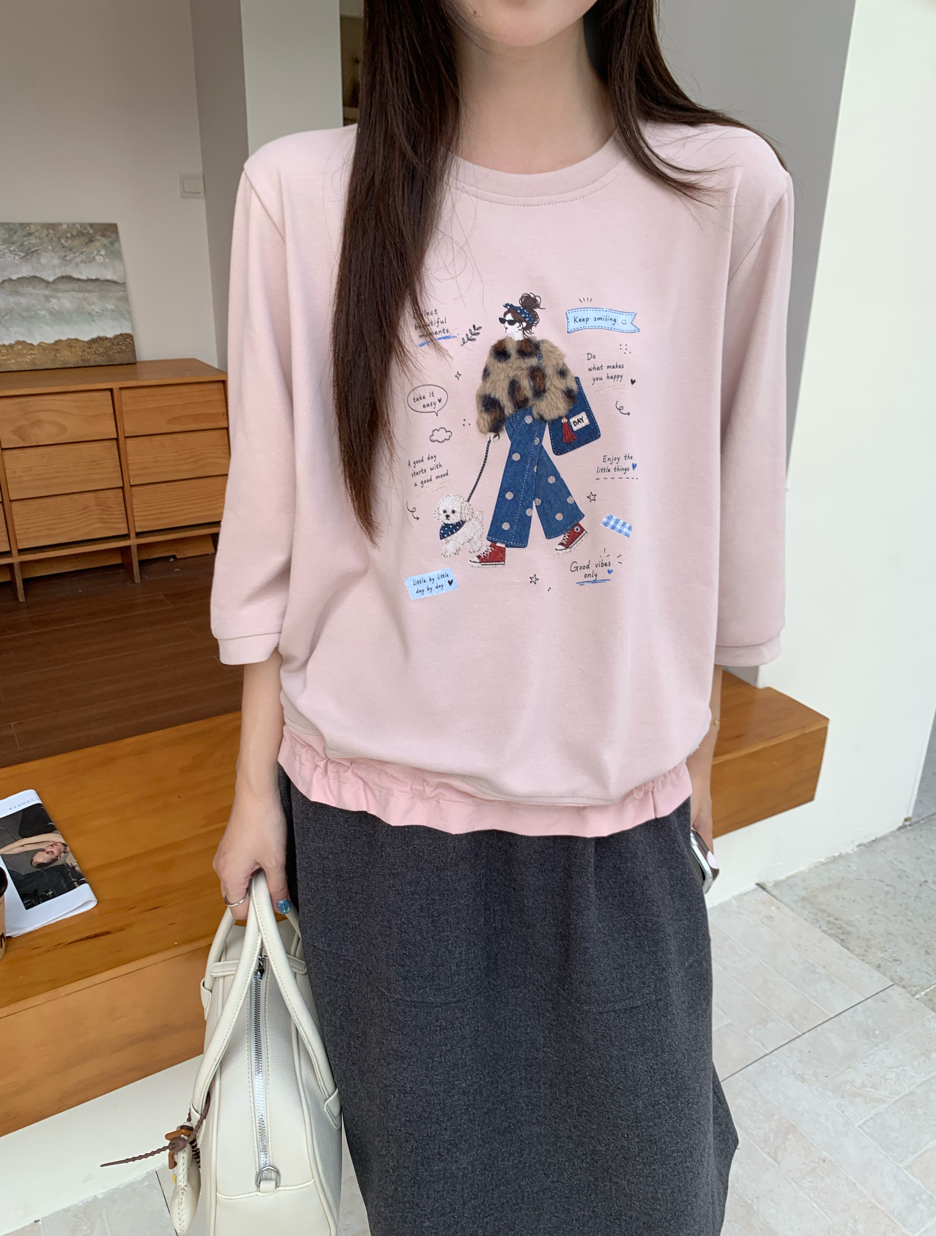 俏皮女孩拼接上衣,evaviva,8E-26A0035,俏皮女孩拼接上衣,周新品優惠,NEWARRIVAL