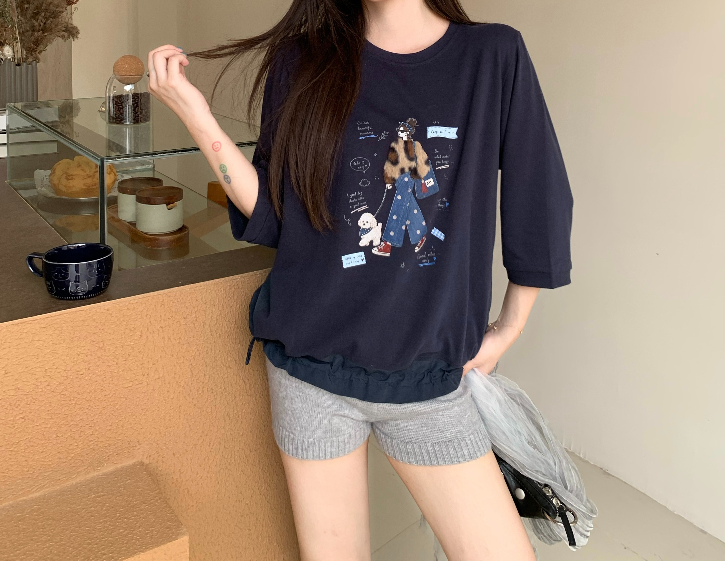 俏皮女孩拼接上衣,evaviva,8E-26A0035,俏皮女孩拼接上衣,周新品優惠,NEWARRIVAL