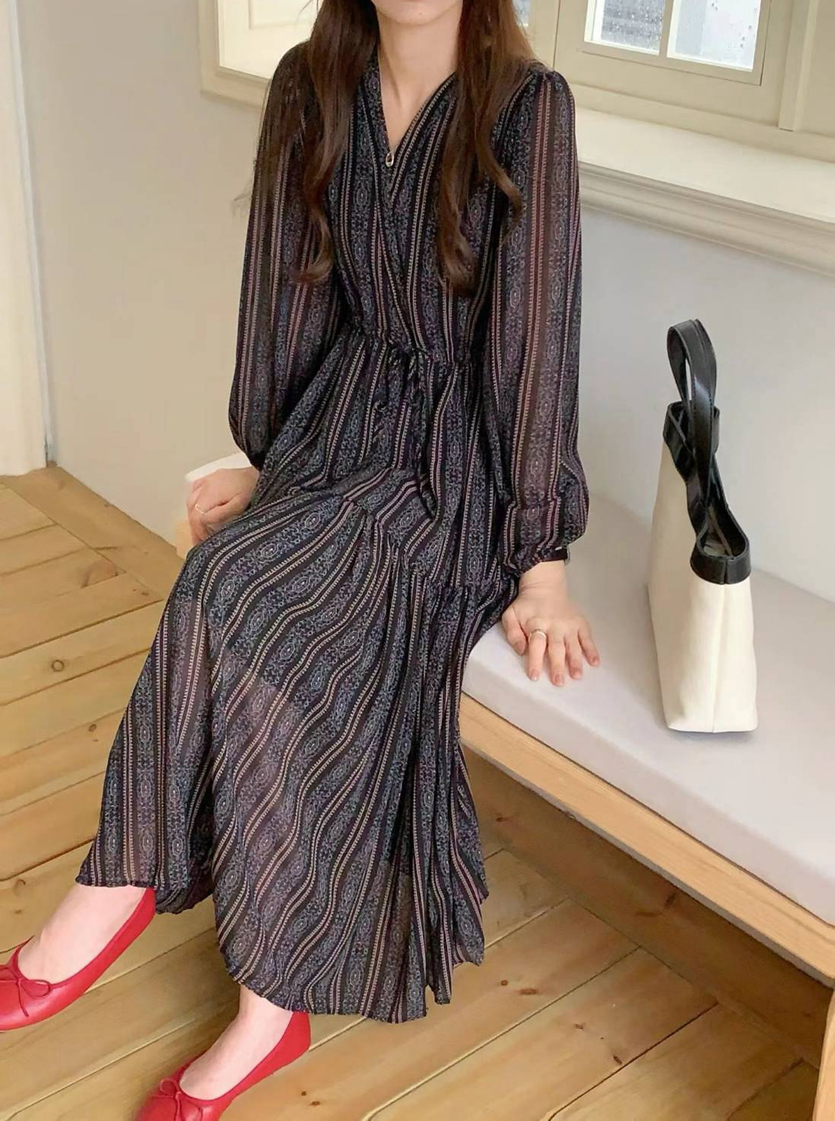 漫舞條紋蛋糕洋裝,evaviva,99-AV8107,漫舞條紋蛋糕洋裝,領500,999免運