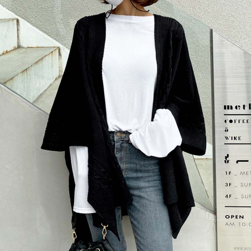 知性歐膩俐落感罩衫式外套