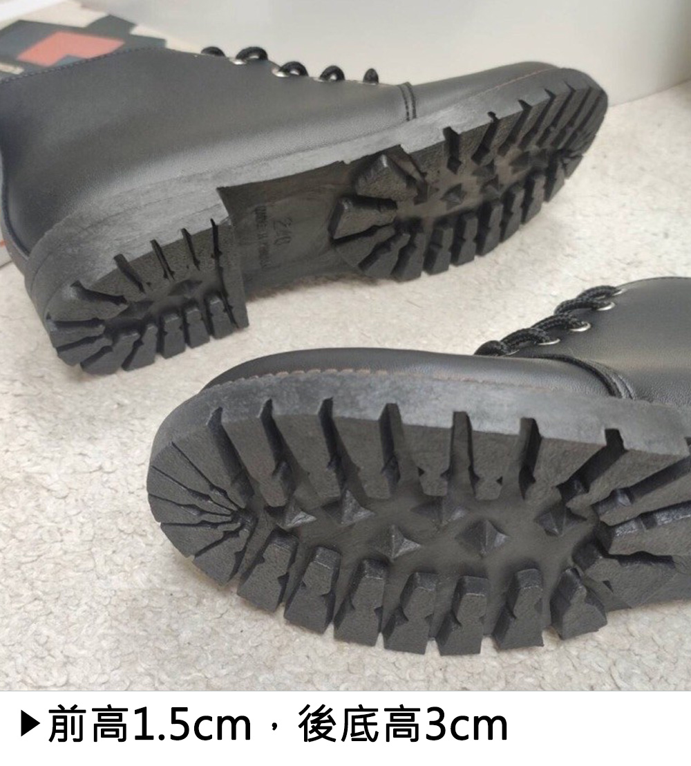 時尚低跟馬丁踝靴