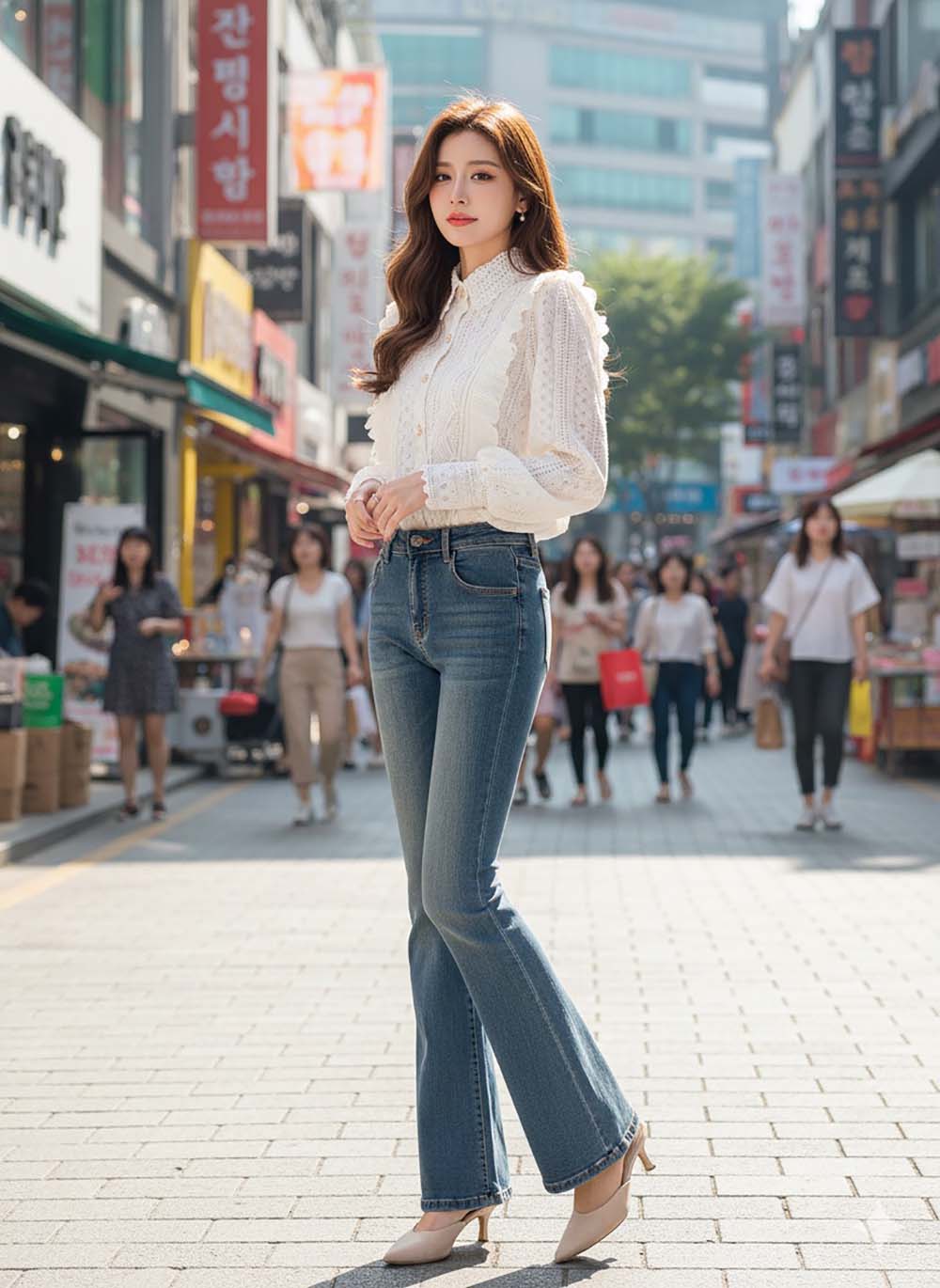 精緻刺繡蕾絲透膚上衣