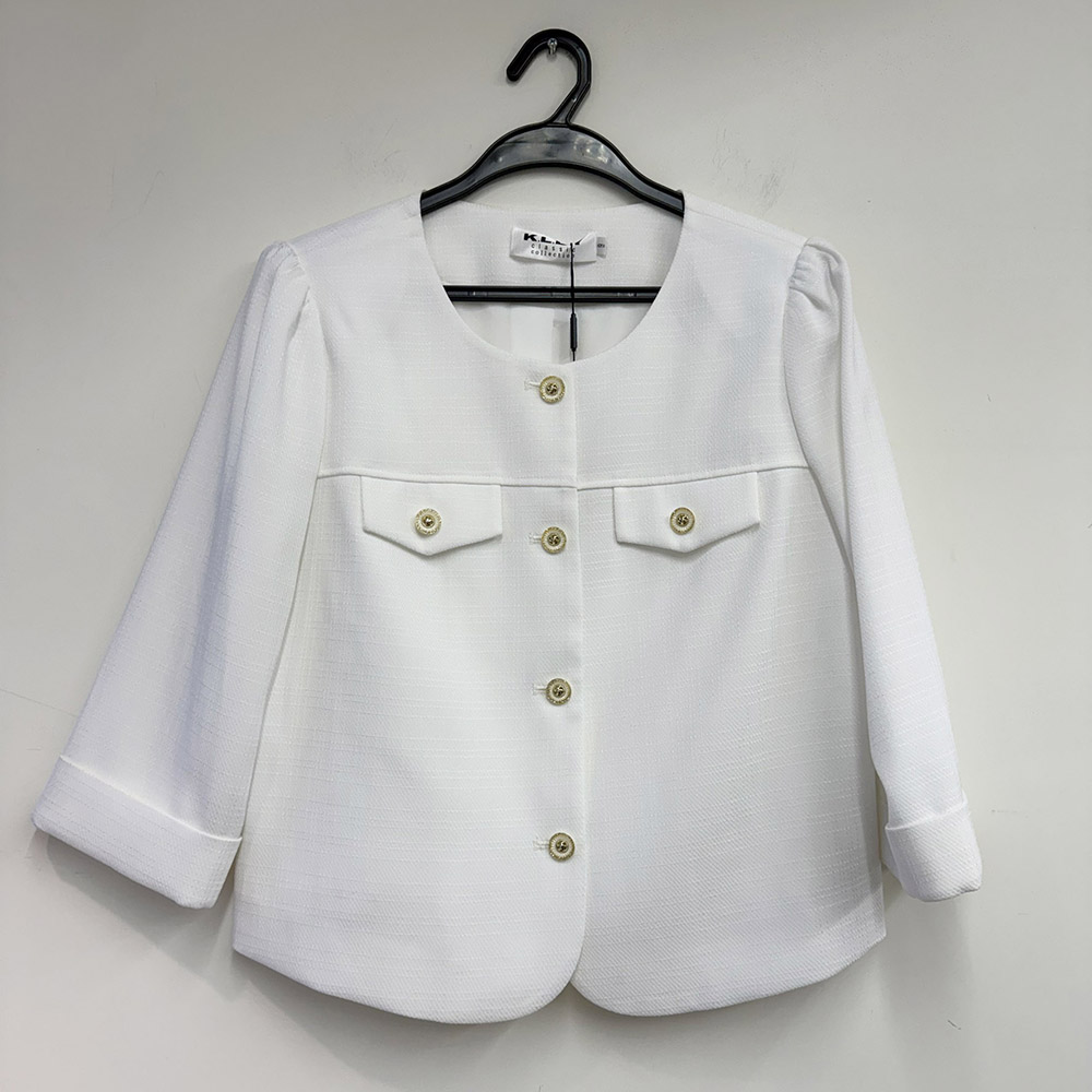 經典小香風七分袖外套,BlackJ輕奢系列,99-BG7455,經典小香風七分袖外套,領500,999免運