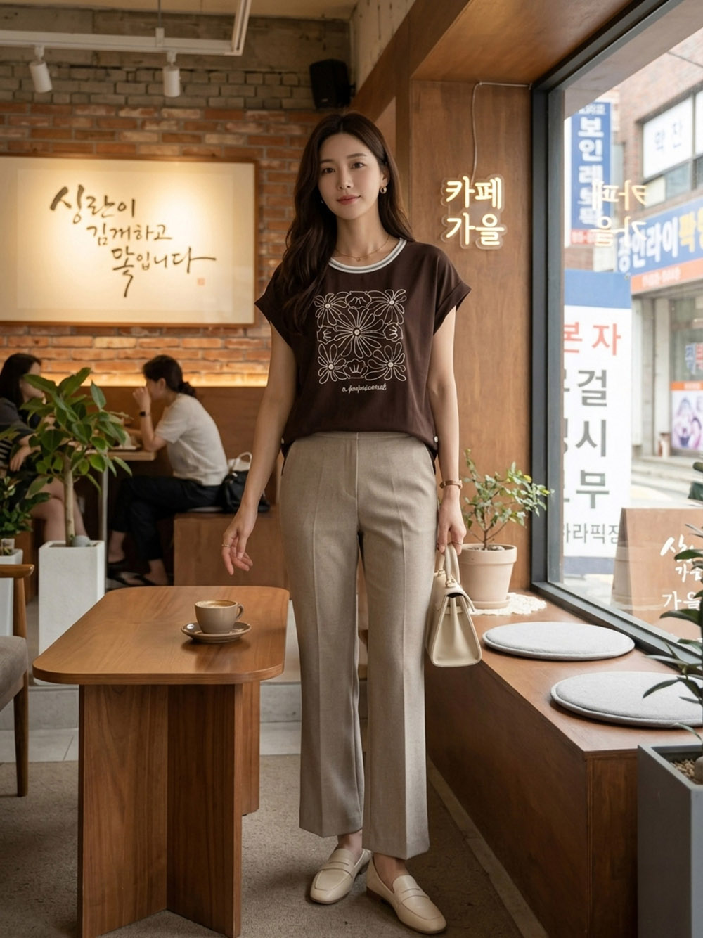 輕薄舒適撞色印花上衣,BlackJ輕奢系列,99-BG7461,輕薄舒適撞色印花上衣,領500,999免運