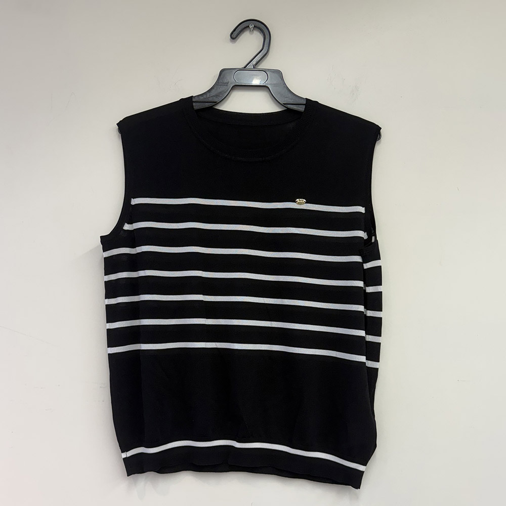 輕薄微透圓領條紋背心,BlackJ輕奢系列,99-BG7462,輕薄微透圓領條紋背心,周新品優惠,NEWARRIVAL