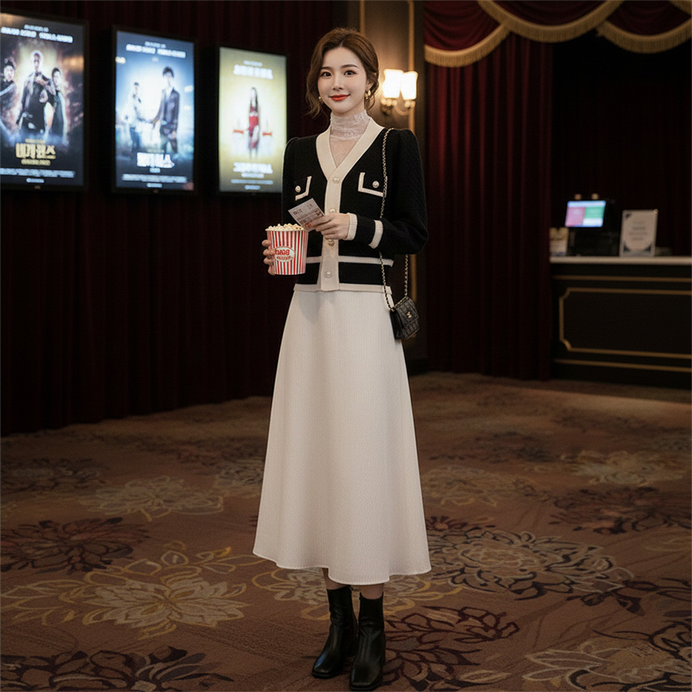 小香風典雅溫婉針織上衣