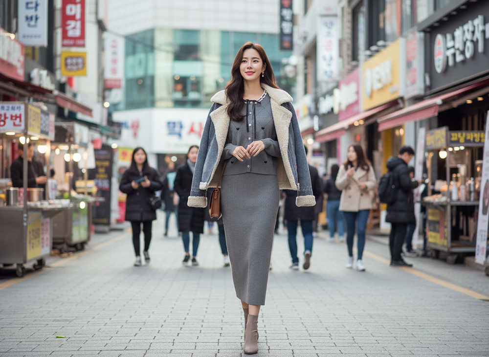 復古水洗牛仔刷毛外套