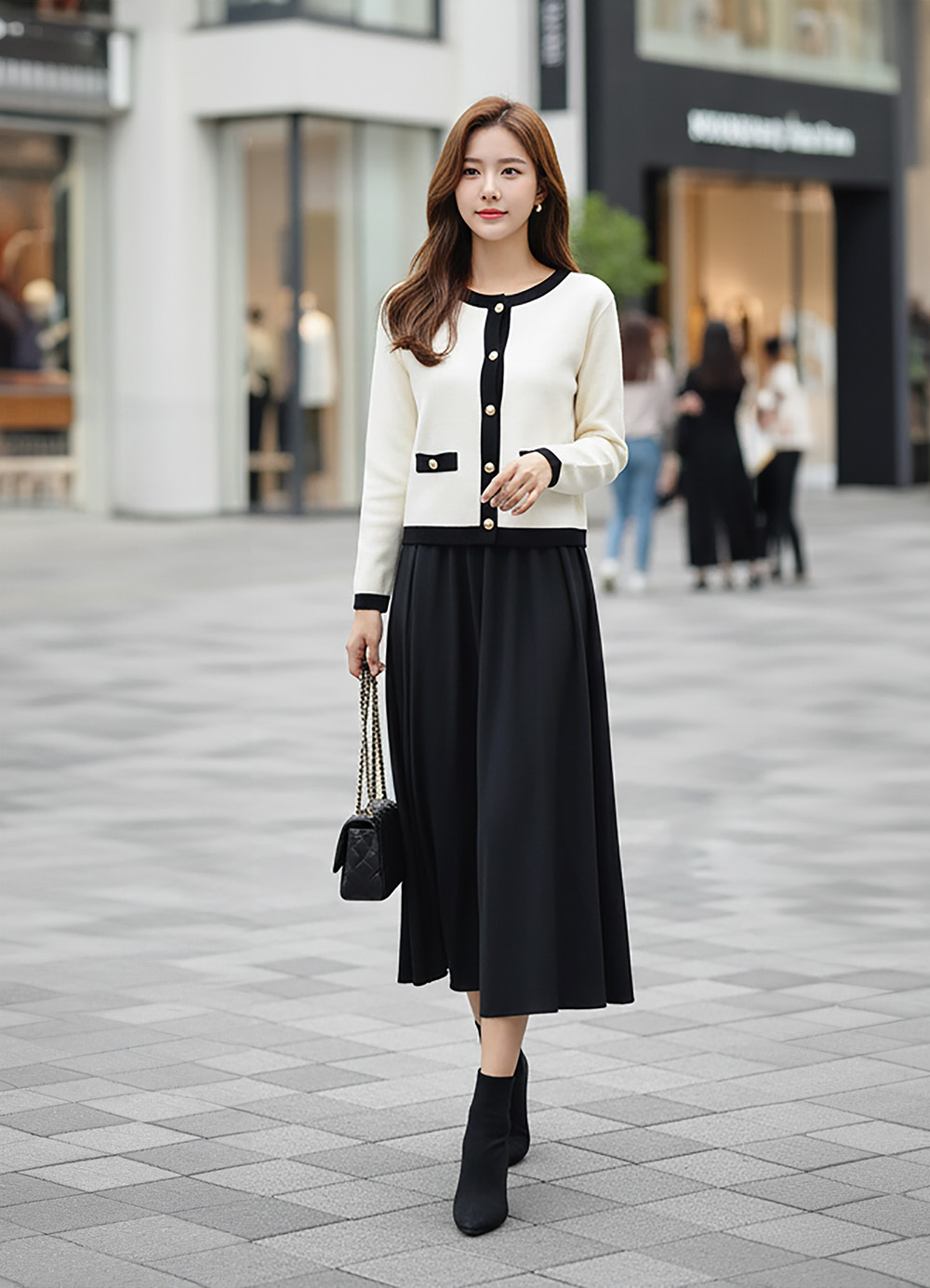 小香外套背心洋裝套裝