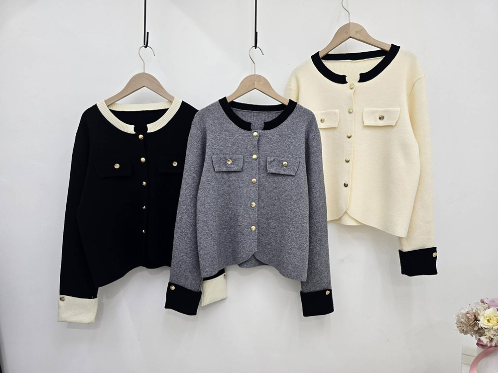 名媛小香風針織外套