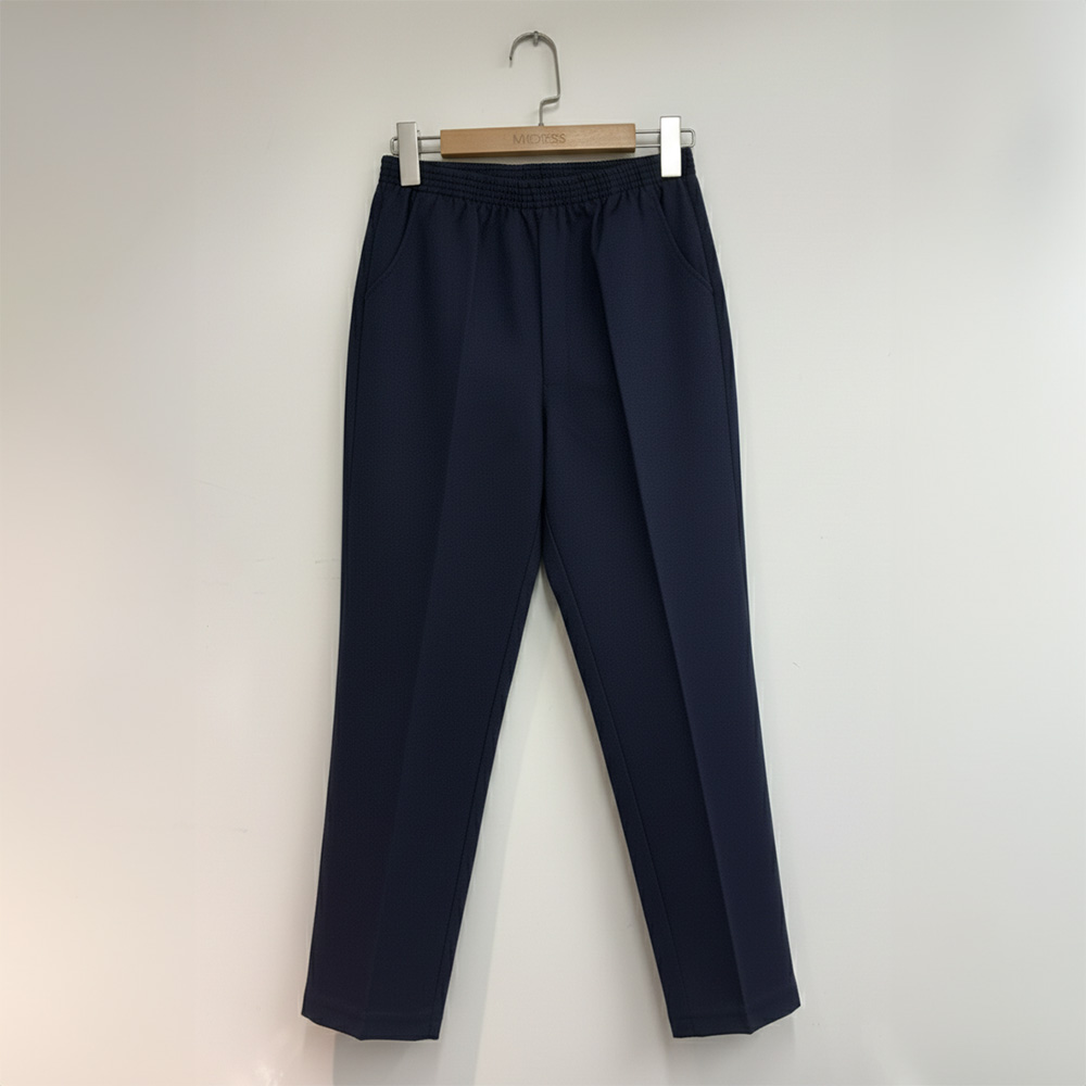 彈性鬆緊腰錐形長褲,evaviva,TA-ZB09157,彈性鬆緊腰錐形長褲,領500,999免運