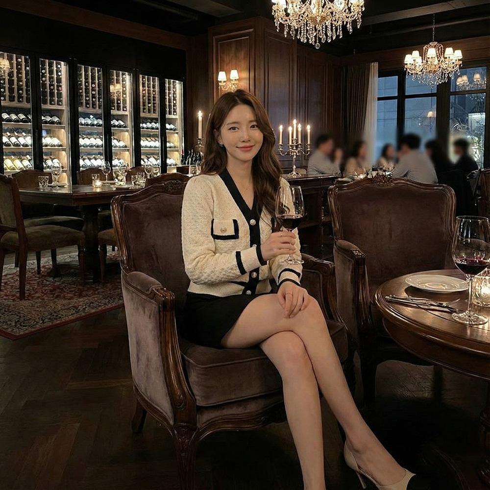 小香風典雅溫婉針織上衣