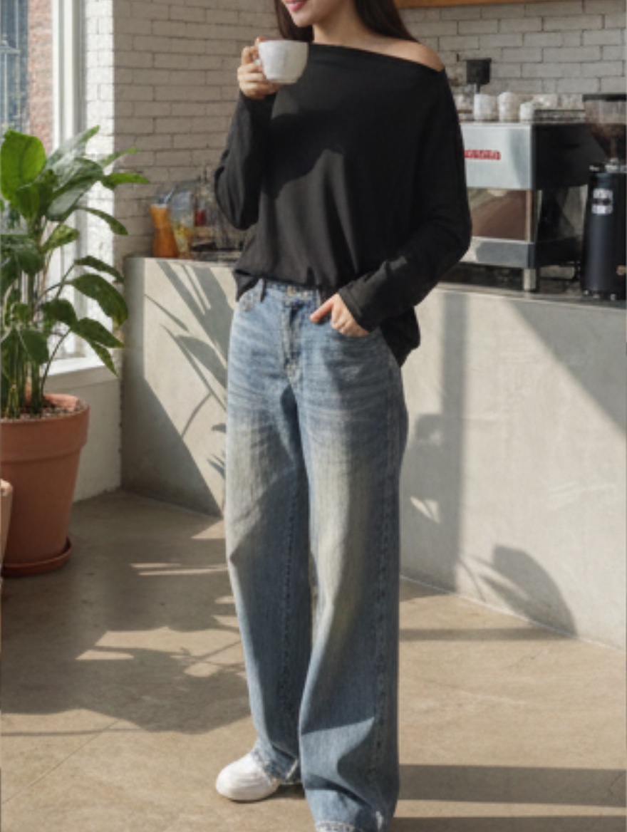 純色船領蝙蝠袖上衣,evaviva,1C-ZA09167,純色船領蝙蝠袖上衣,領500,999免運