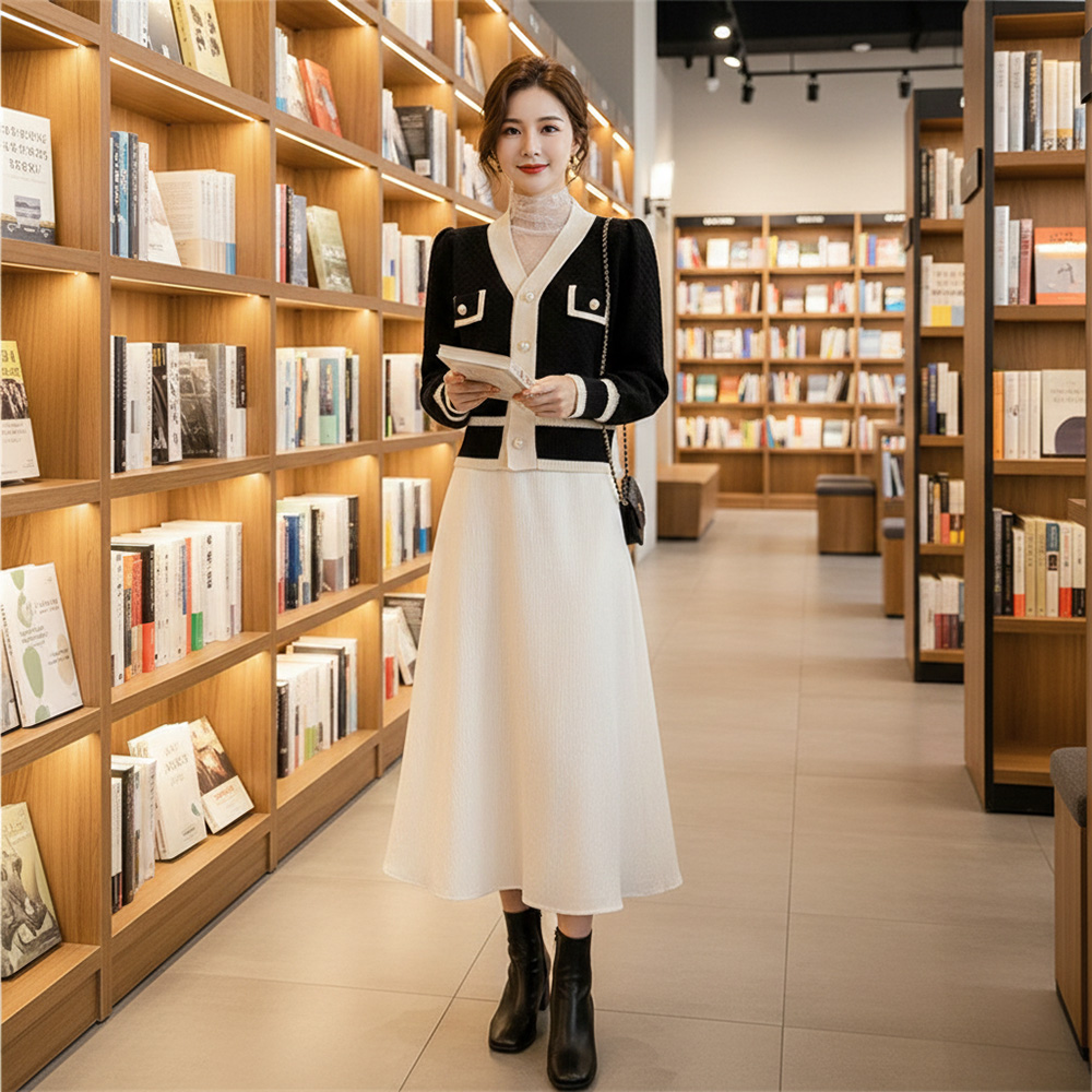 小香風典雅溫婉針織上衣