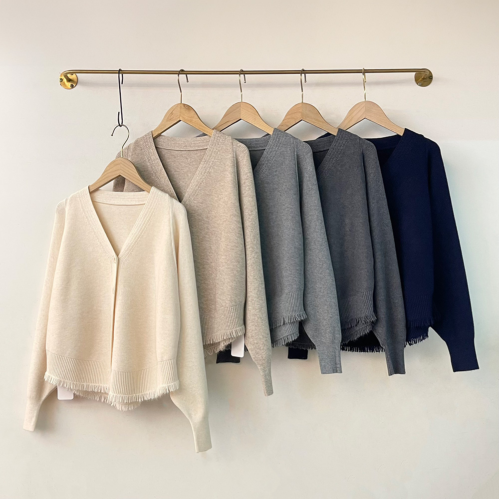 溫柔流蘇下擺針織外套,evaviva,99-AL7261,溫柔流蘇下擺針織外套,領500,999免運